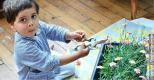 Activité montessori jardinage